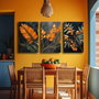 Wallity Conjunto de 3 Lienzos Decorativos Multicolor 45 x 70 cm